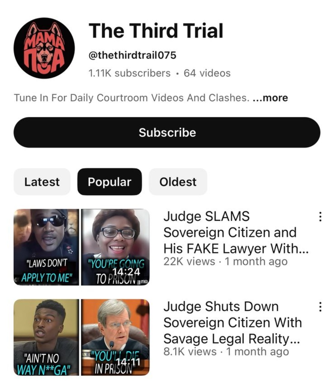 Esempio di canale YouTube