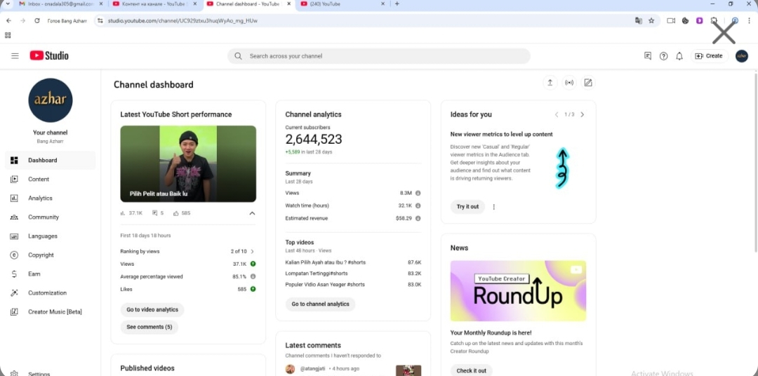 Monetized 2.6 Million Subscribers